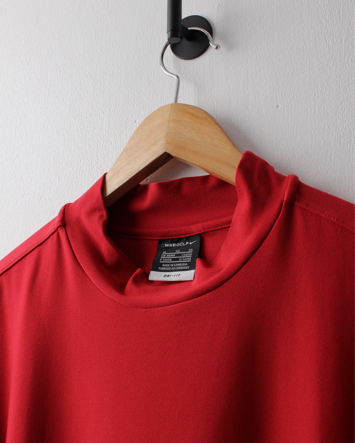 00s Nike Tiger Woods Red Dri-Fit Mock Neck (XL)