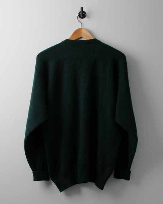 90s TaylorMade Green Lambswool Crewneck Knit (M)