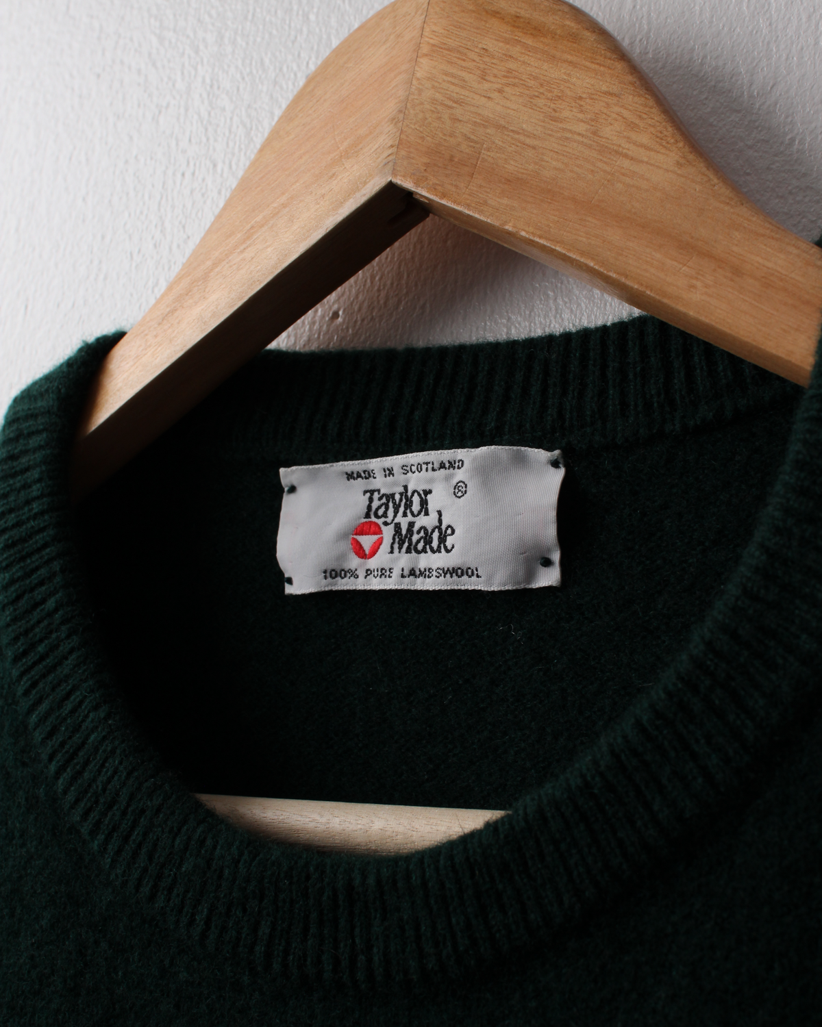 90s TaylorMade Green Lambswool Crewneck Knit (M)