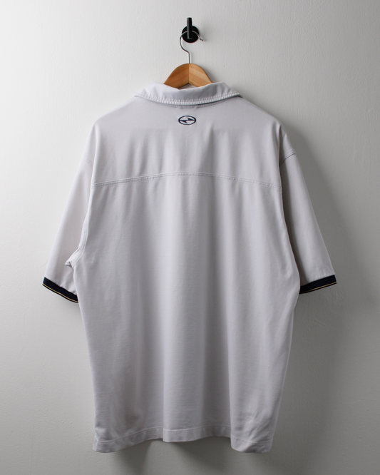 90s Nike Tiger Woods Yin Yang White Buttonless Polo (XL)