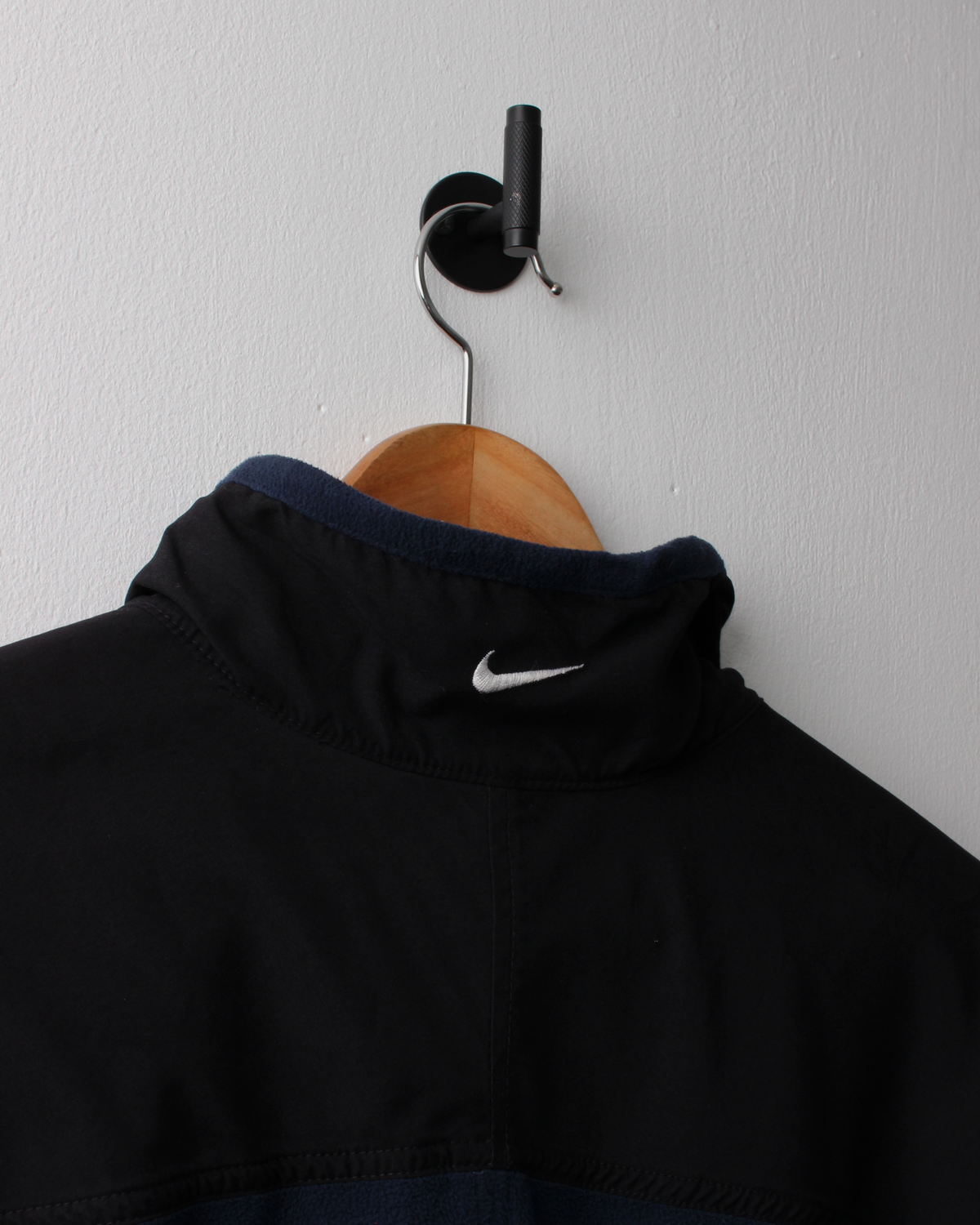 00s Nike Therma-Fit Blue & Black Quarter Zip Fleece (L)