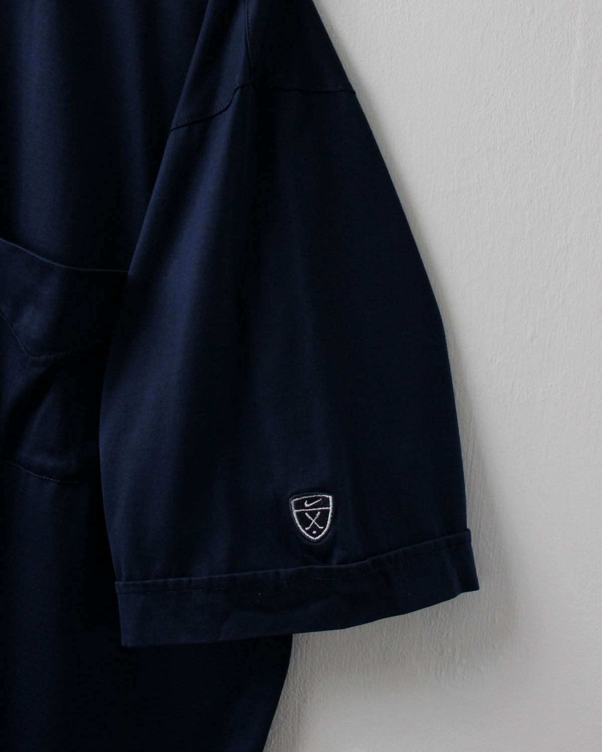 00s Nike Tiger Woods Shield Logo Navy Polo (XL)