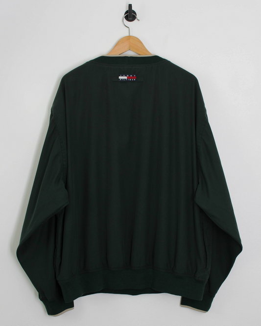 90s Tommy Hilfiger Ford Motor Company Green Windbreaker (XXL)