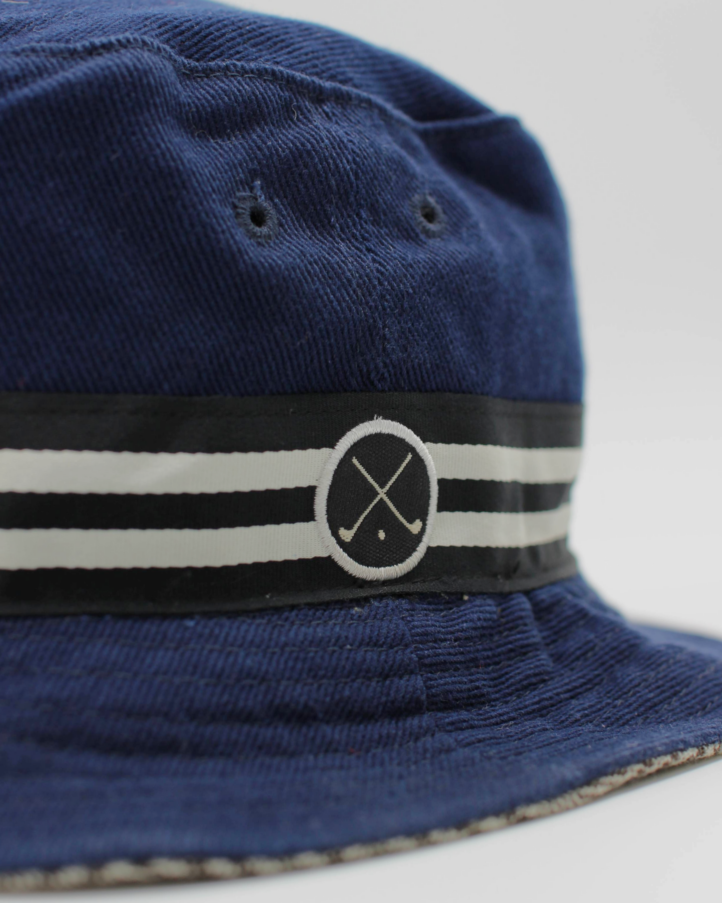 90s Nike Reversible Plaid/Navy Bucket Hat