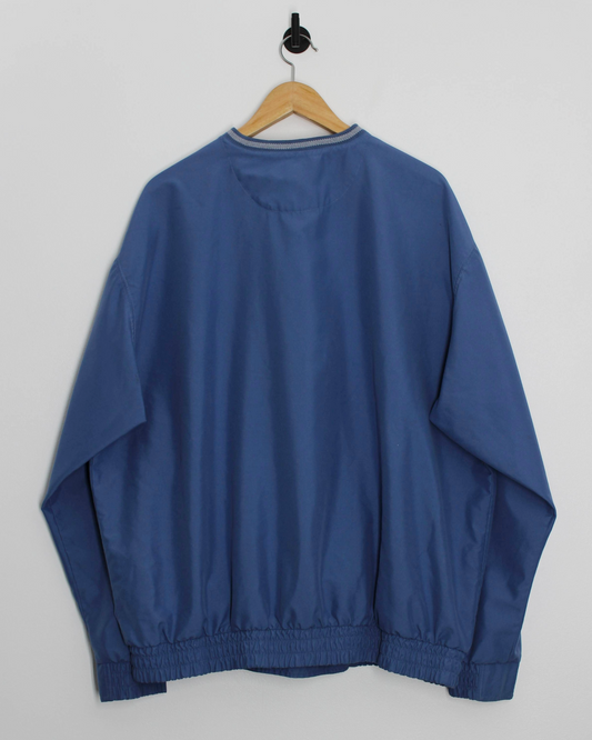 00s Nike Light Blue V-Neck Windbreaker (XL)