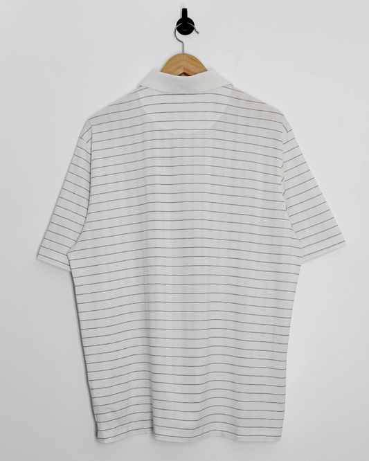 00s Nike Tiger Woods White/Black Polo-Shirt (L)