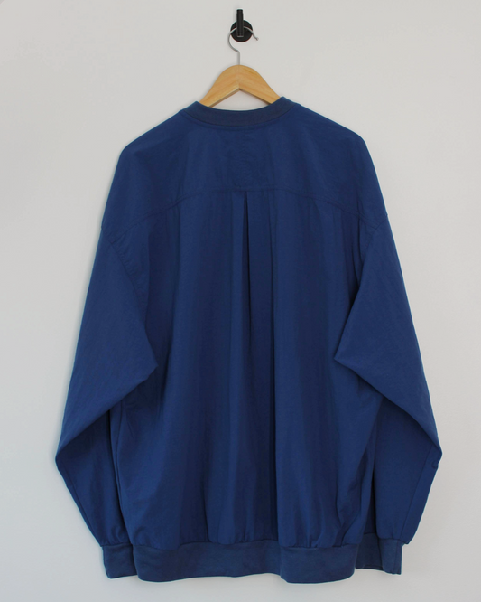 90s Nike Blue Buttoned Windbreaker (XL)