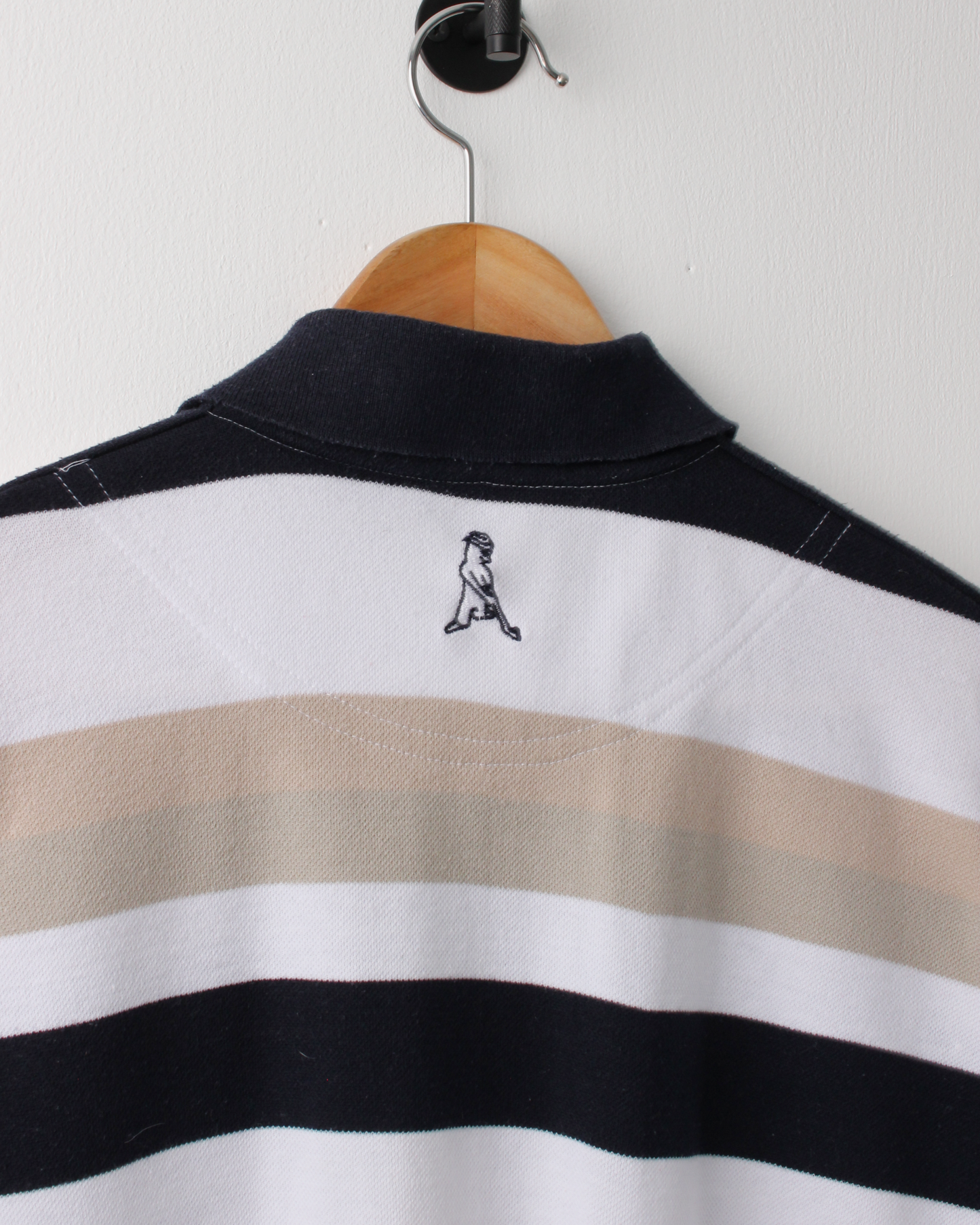 00s Ping White Striped Polo (M)