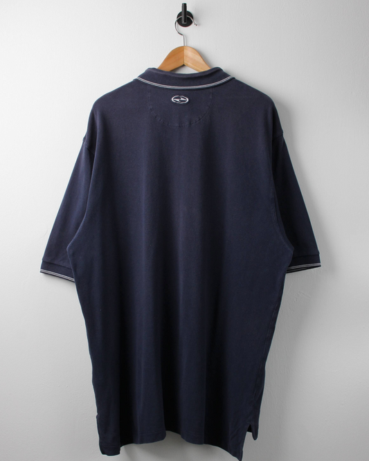 90s Nike Tiger Woods Yin Yang Navy Zipped Polo (XXL)