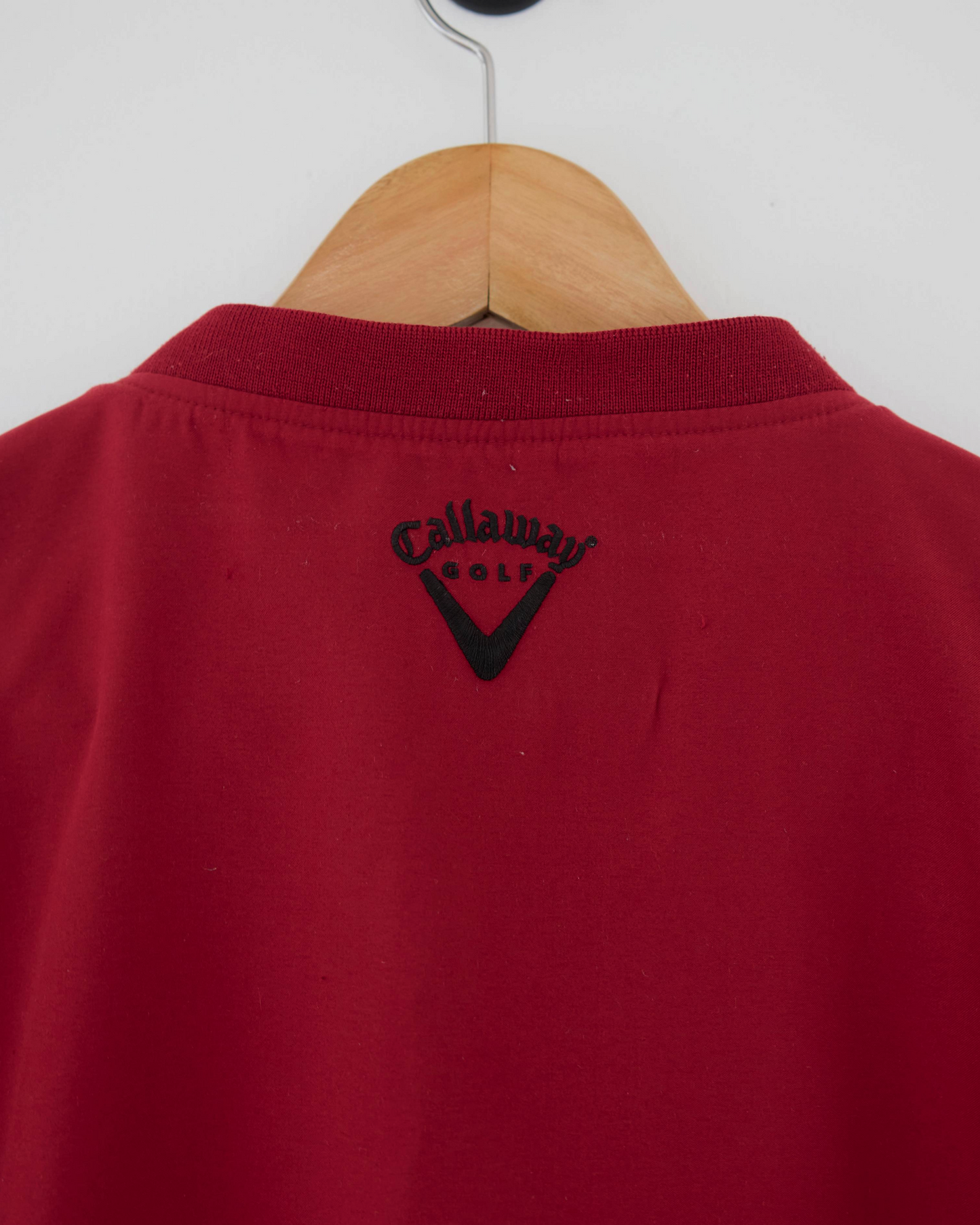 00s Callaway Burgundy Windbreaker Golf Vest (XL)