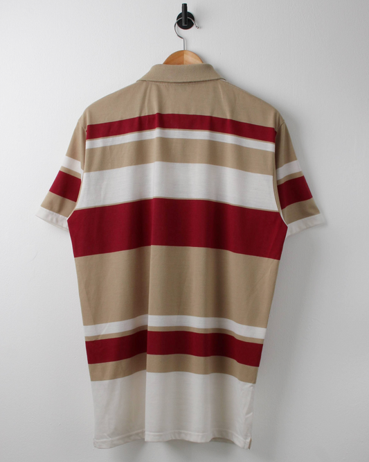 90s Ping ‘Mr Ping’ Logo Colour Block Polo (M)