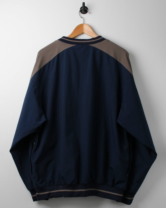 90s Nike Navy/Grey Crewneck Windbreaker (L)