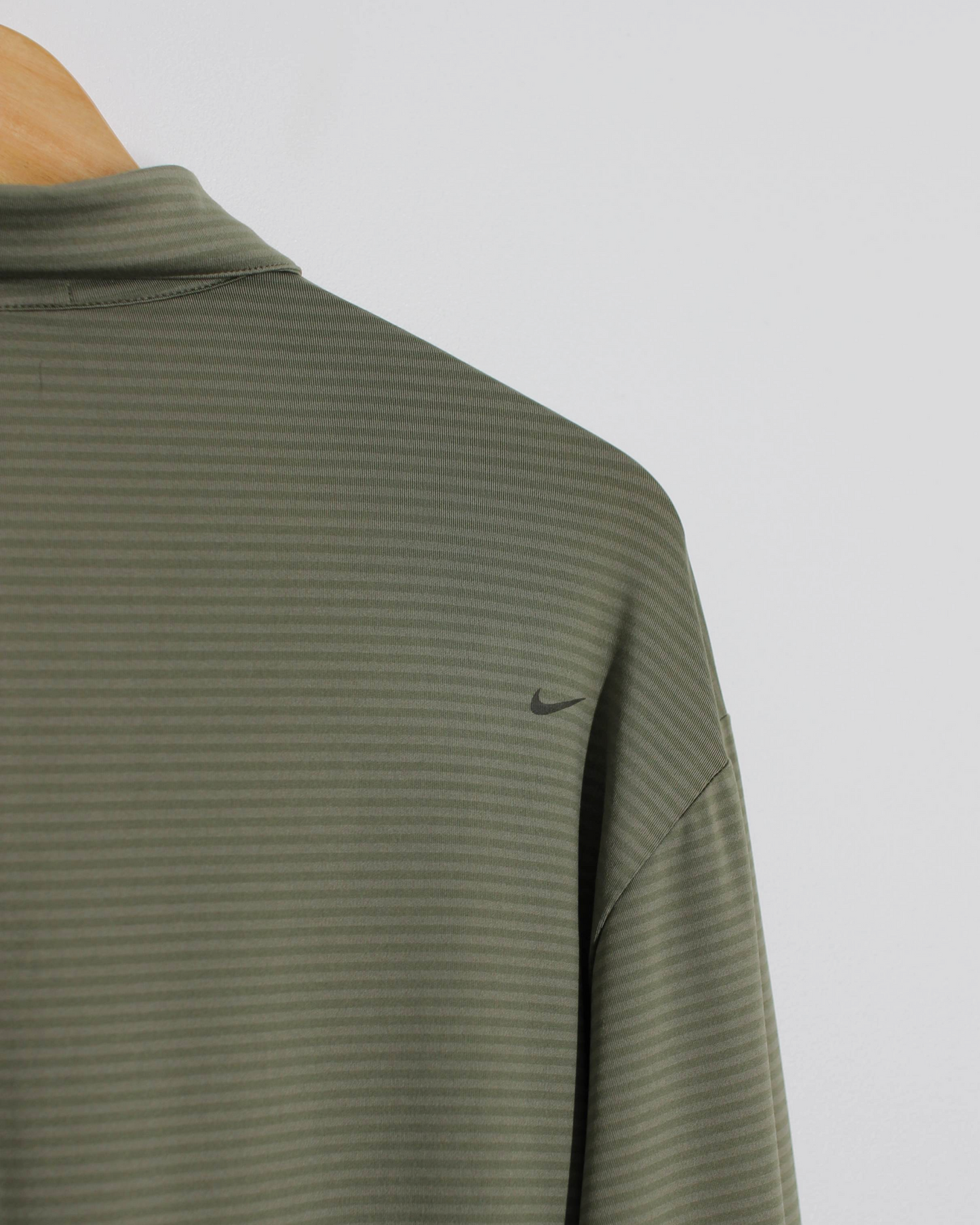Nike Tiger Woods Dark Green Long Sleeve Polo-Shirt (M)
