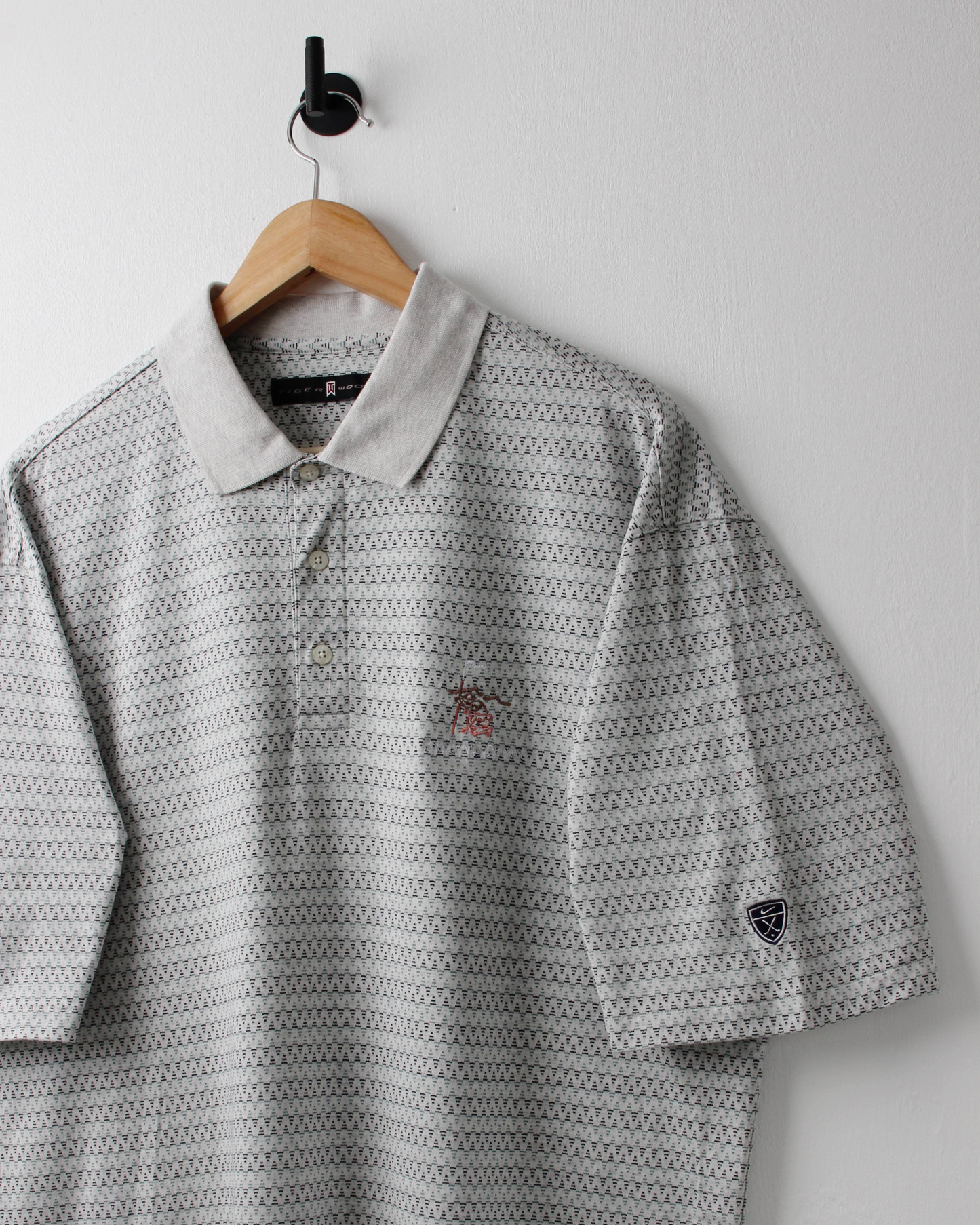 00s Nike Shield Logo Rancho La Quinta Abstract Polo (L)