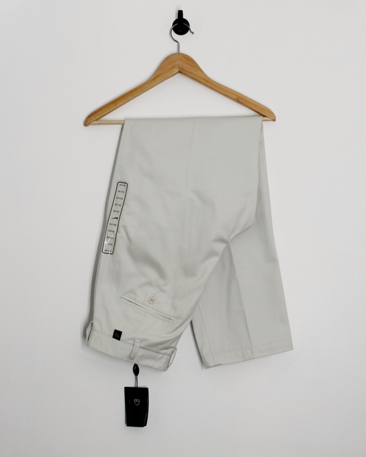 00s Nike Baggy Cream Pleated Trousers with Tags (32W 32L)