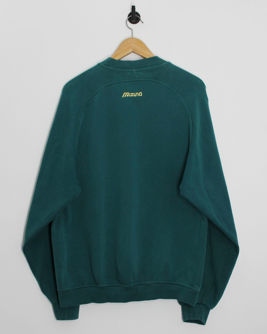 00s Mizuno Green Crewneck Sweatshirt (L)