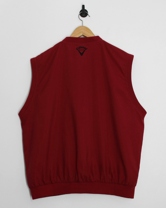 00s Callaway Burgundy Golf Vest (L)
