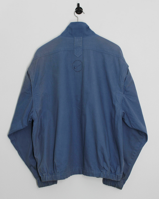 90s Nike Blue Workwear Style Full Zip Jacket (L)