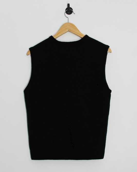 00s Nike Black Wool Golf Vest (S)