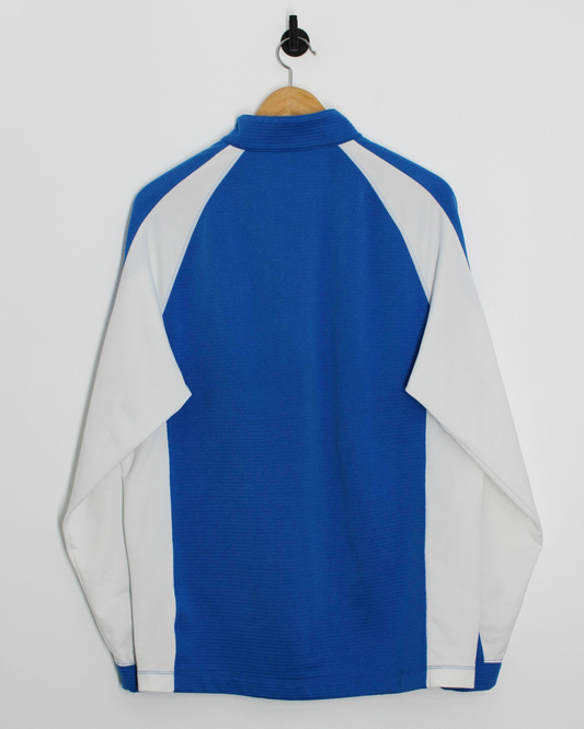 Modern Nike Blue/White Quarter Zip Fleece (L)