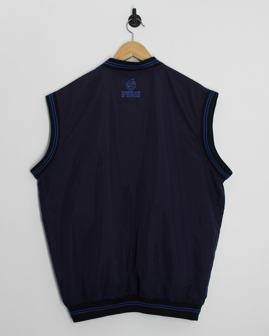 Sunderland Of Scotland Navy Golf Vest (L)