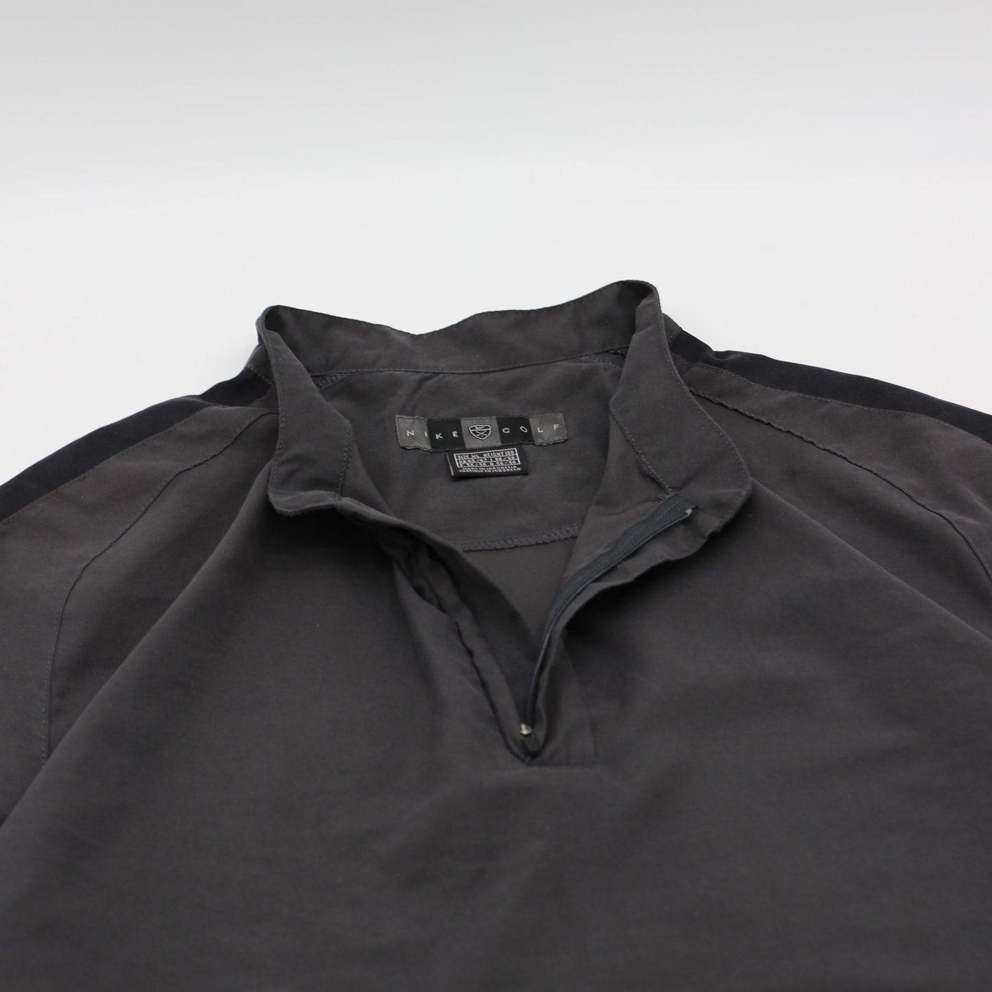 Nike Grey/Black Quarter Zip Windbreaker (XL)