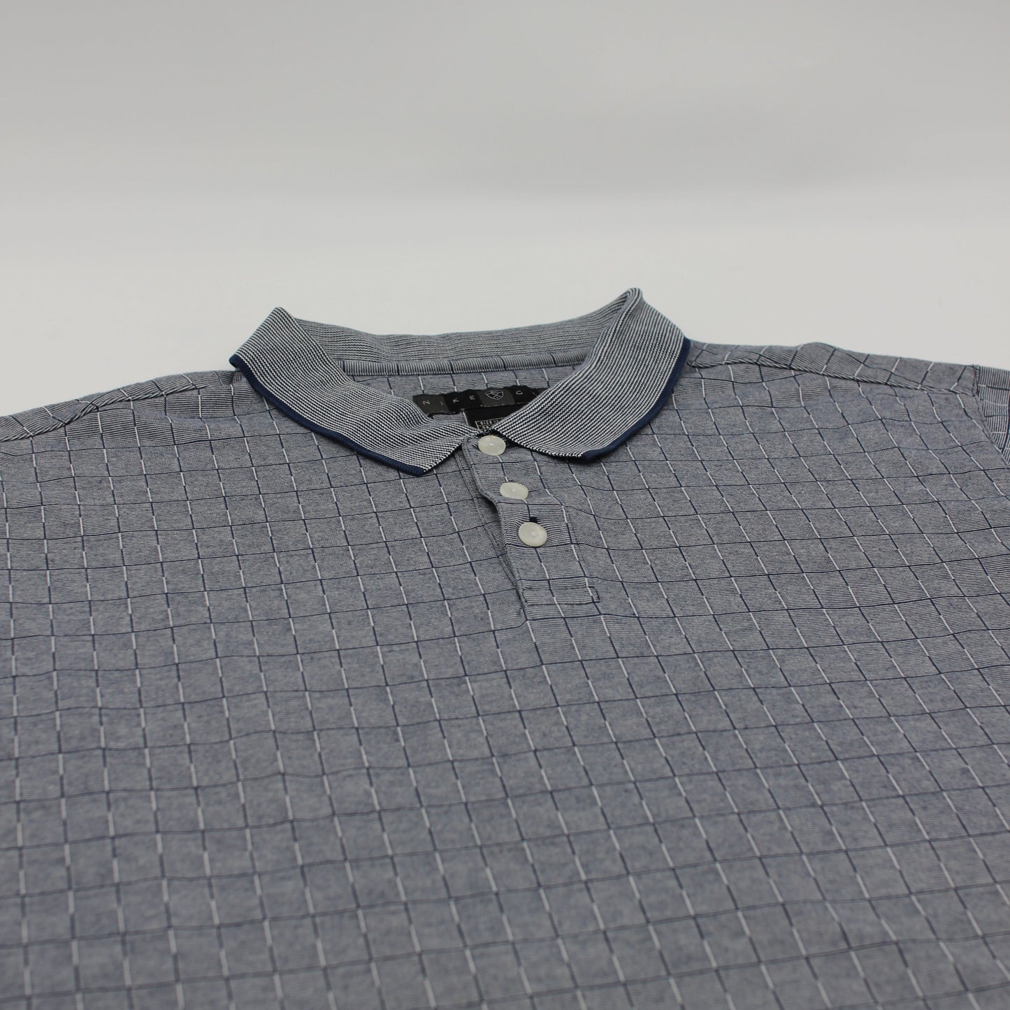 Nike Grey Patterned Polo-Shirt (XL)