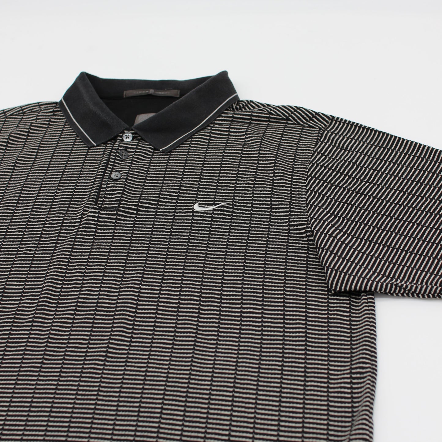 Nike Tiger Woods Black/White Abstract Polo-Shirt (M)