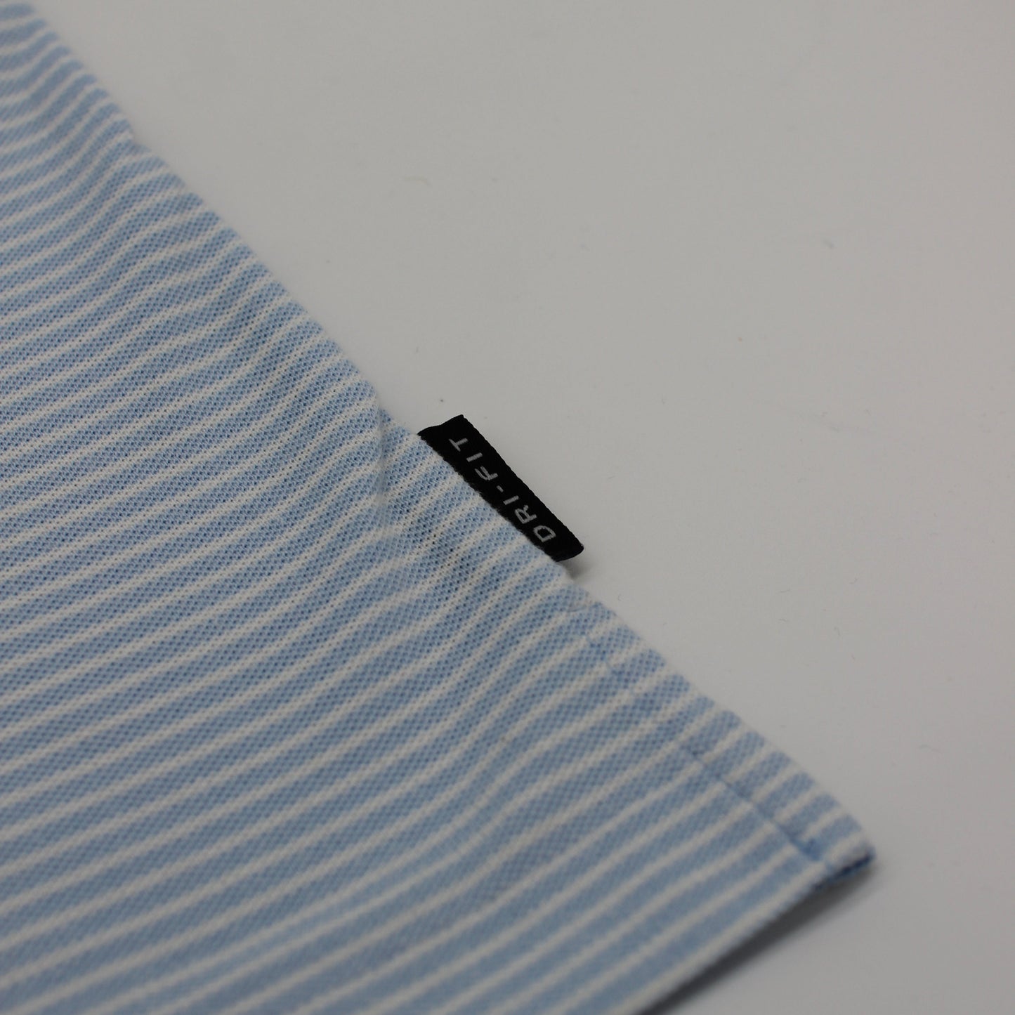 Nike Golf Light Blue/White Striped Polo-Shirt (M)
