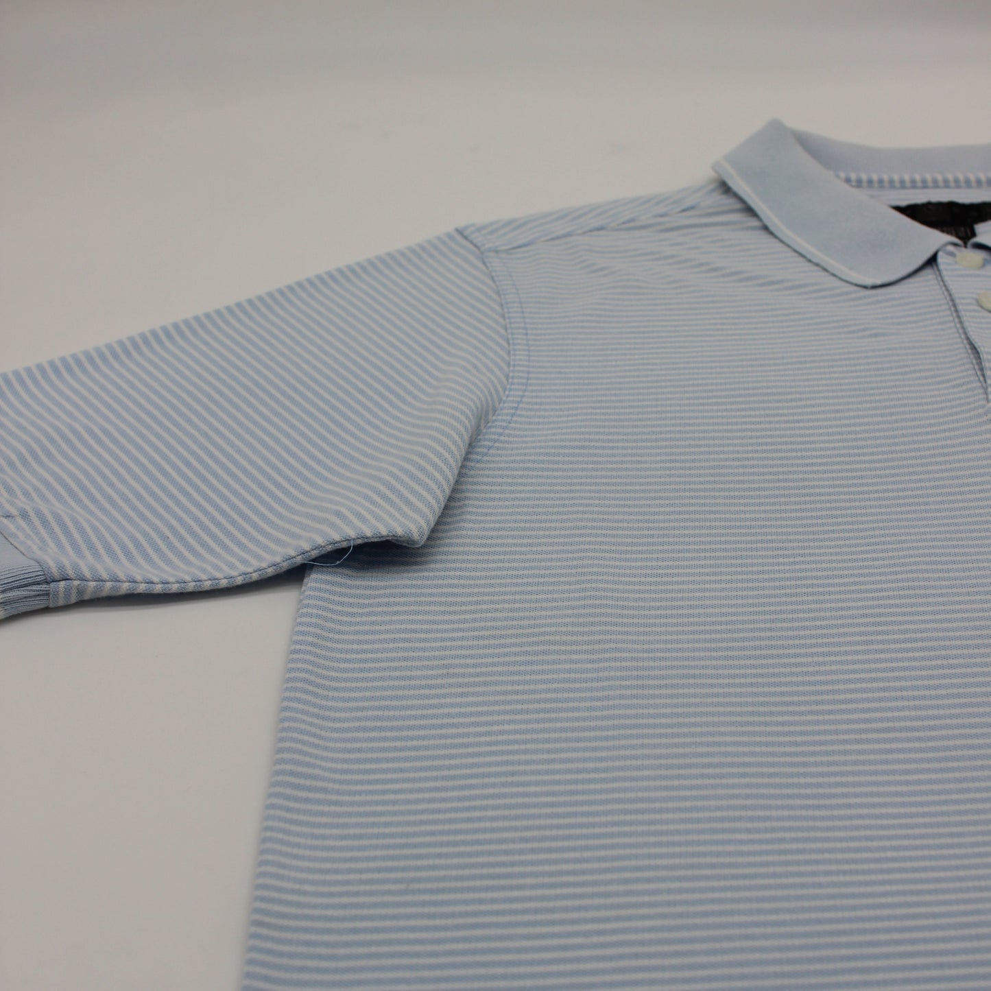 Nike Golf Light Blue/White Striped Polo-Shirt (M)