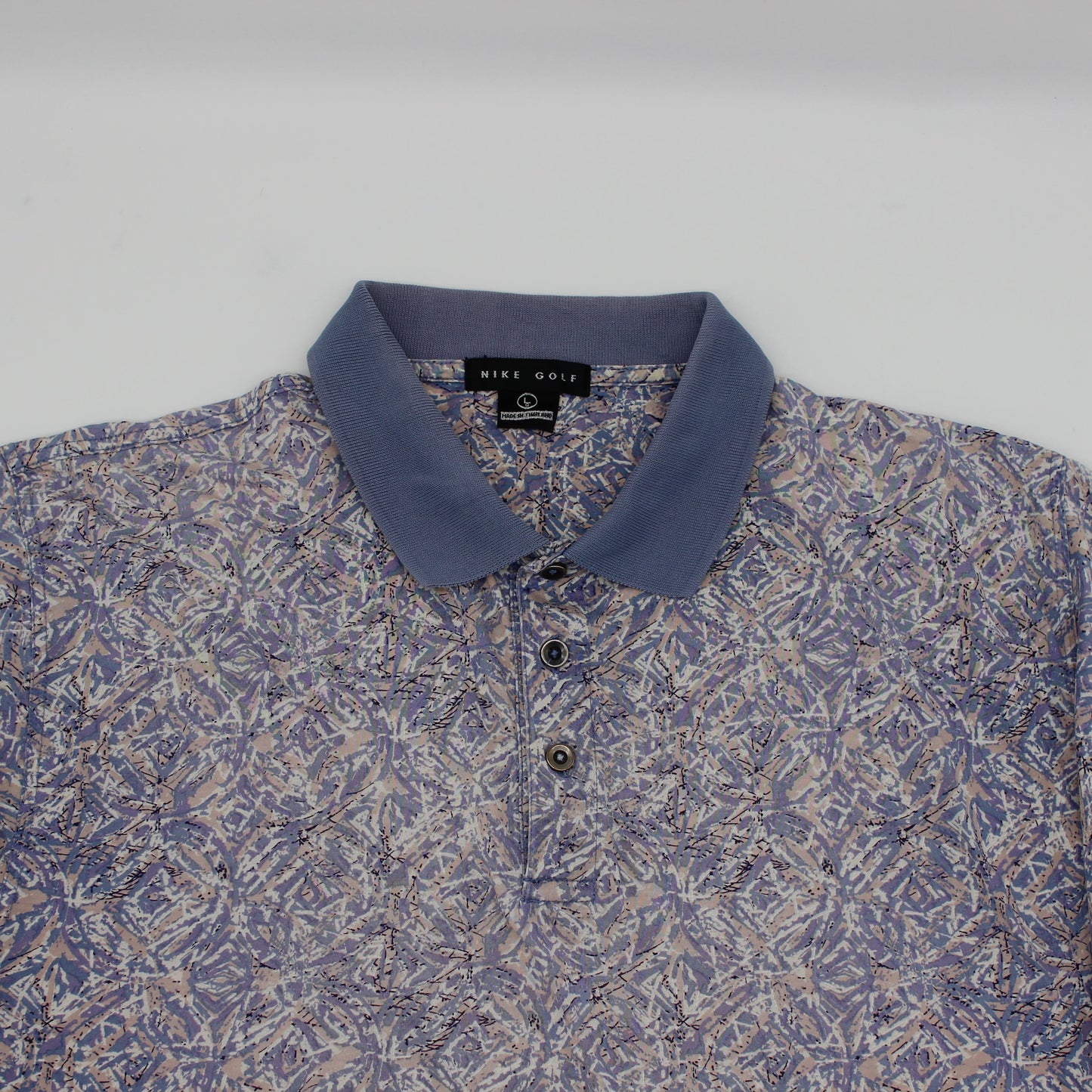 Nike Abstract Purple/Blue Camo Polo-Shirt (L)
