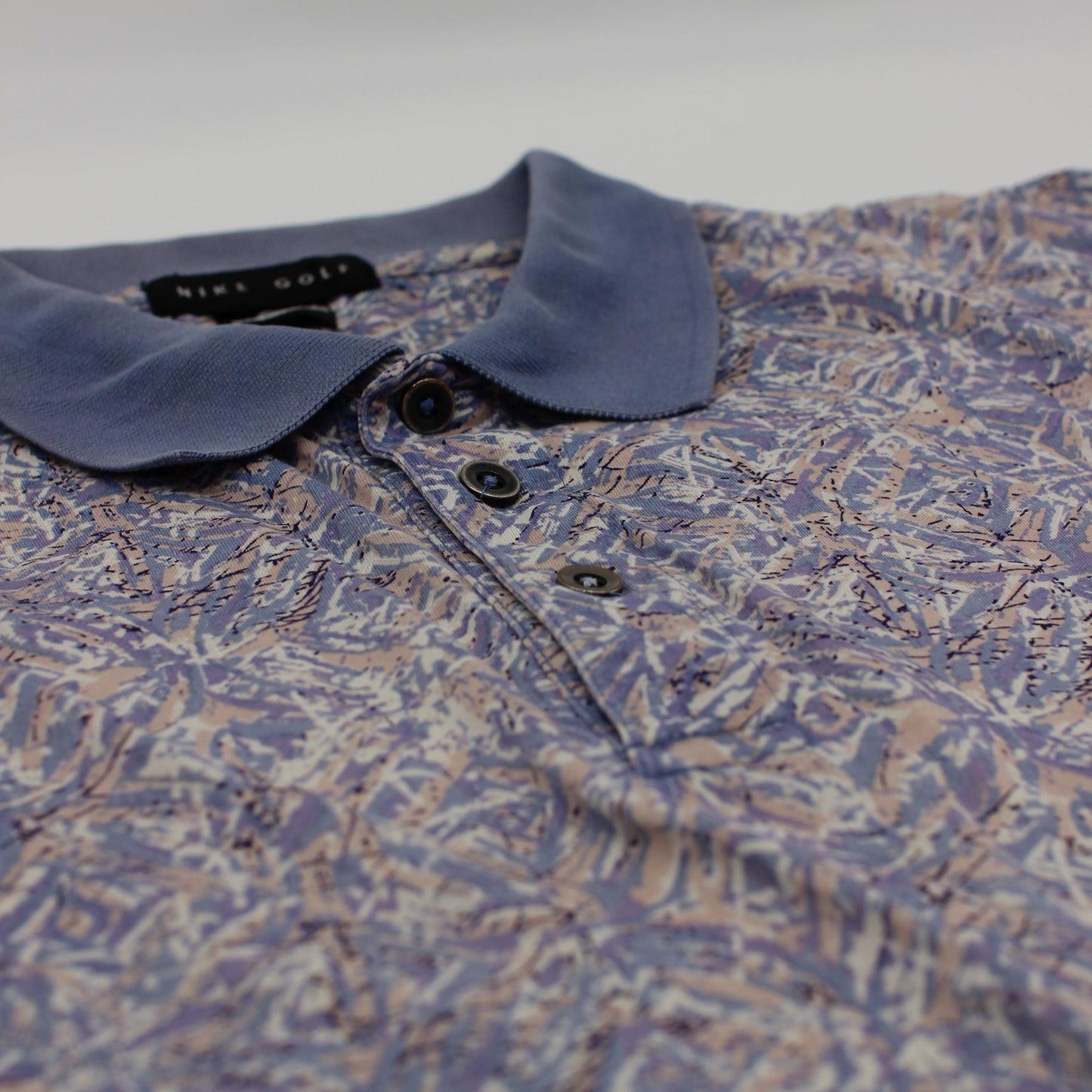 Nike Abstract Purple/Blue Camo Polo-Shirt (L)