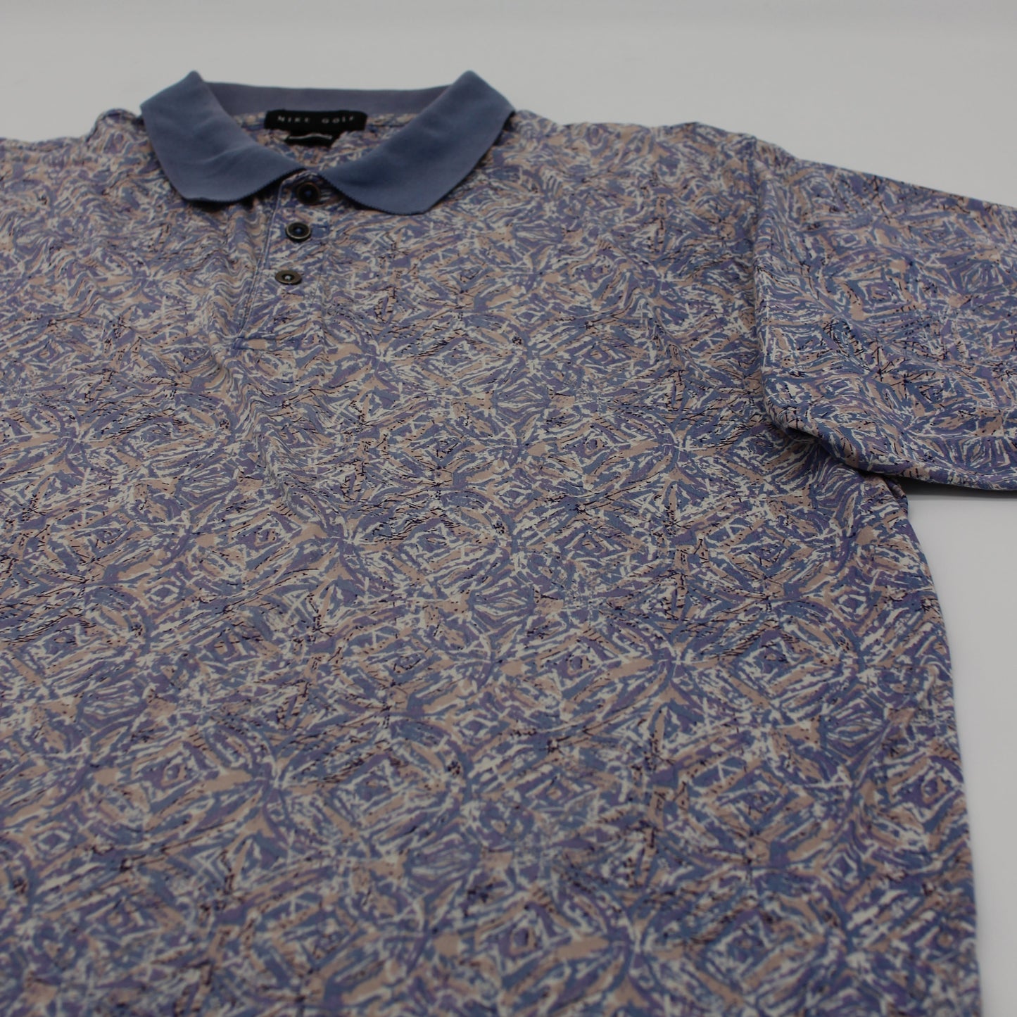 Nike Abstract Purple/Blue Camo Polo-Shirt (L)
