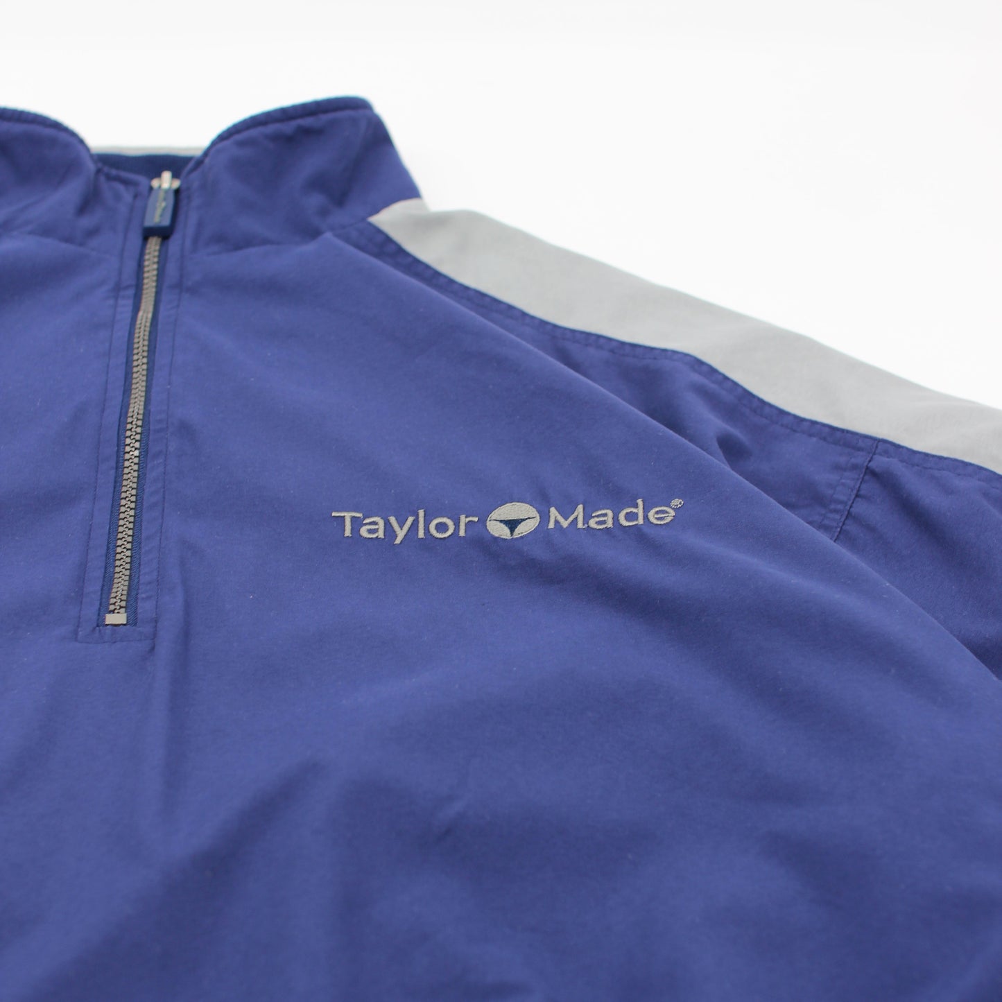 TaylorMade Navy/Grey Quarter Zip Windbreaker (L)