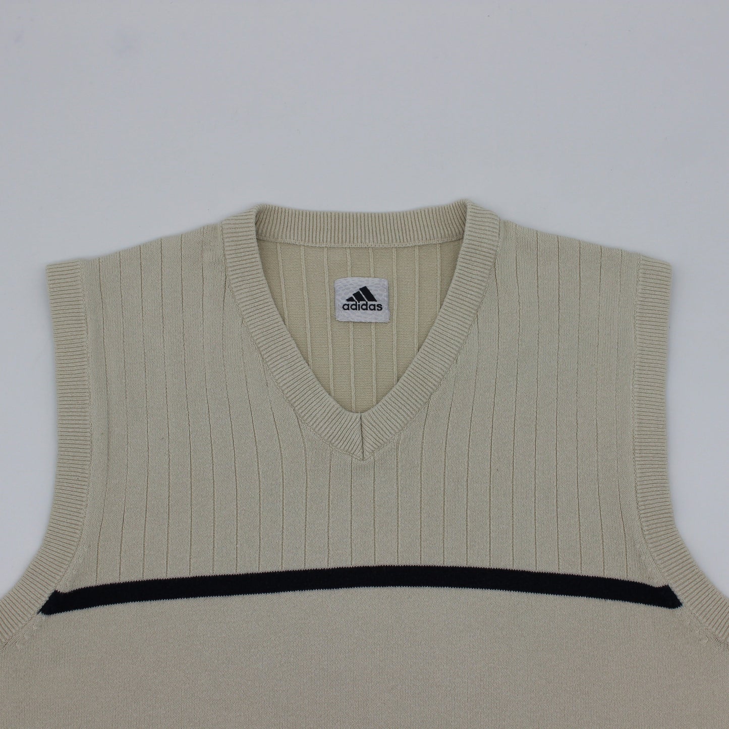 Adidas Beige/Black Golf Vest (S)