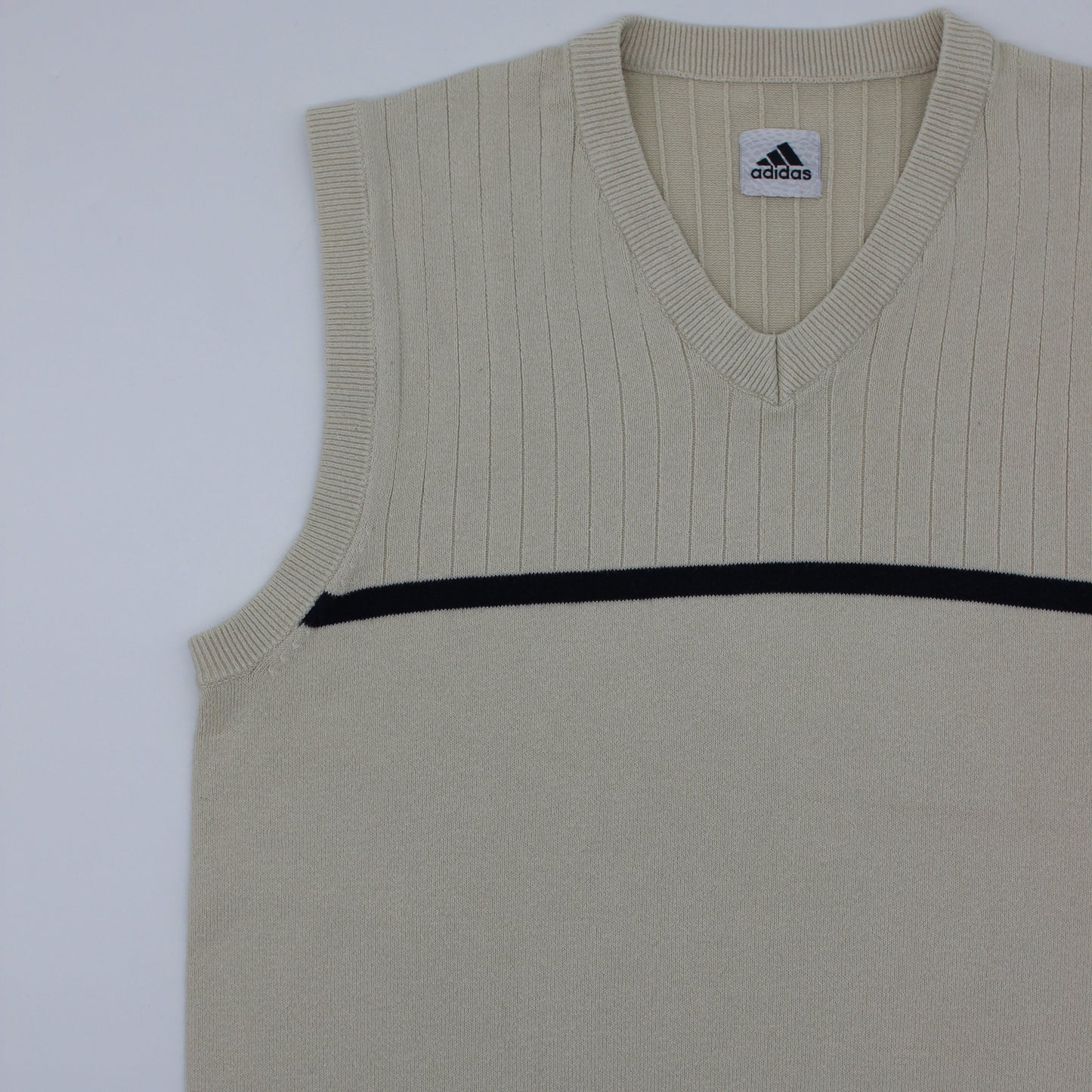 Adidas Beige/Black Golf Vest (S)