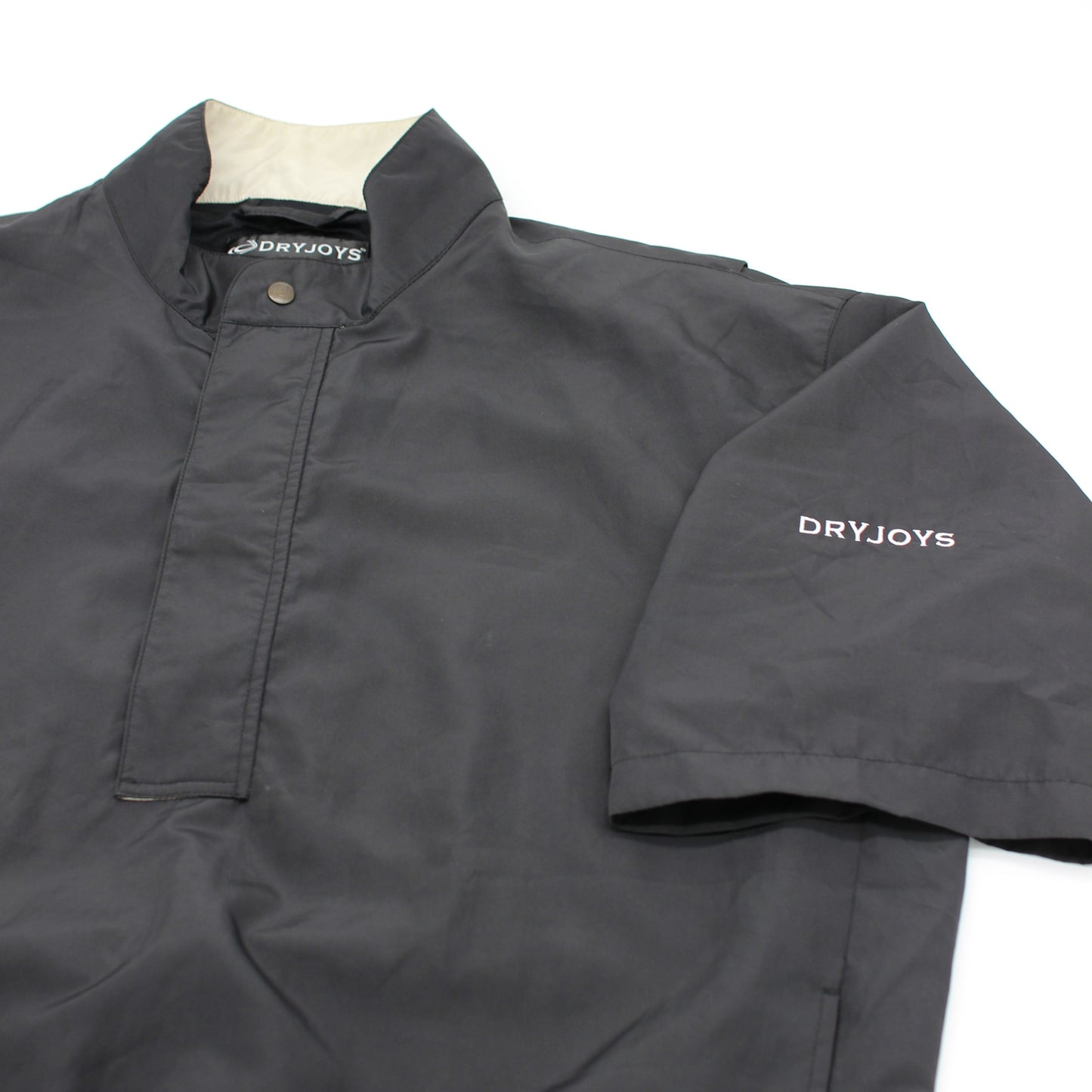 FootJoy DryJoys Black Short Sleeve Windbreaker (L)