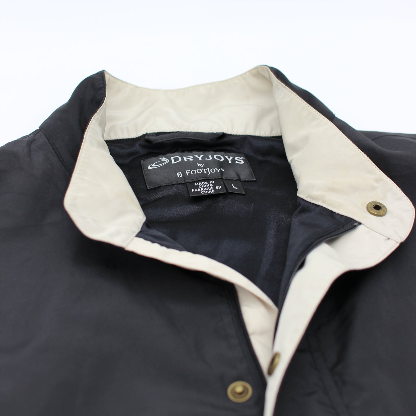 FootJoy DryJoys Black Short Sleeve Windbreaker (L)