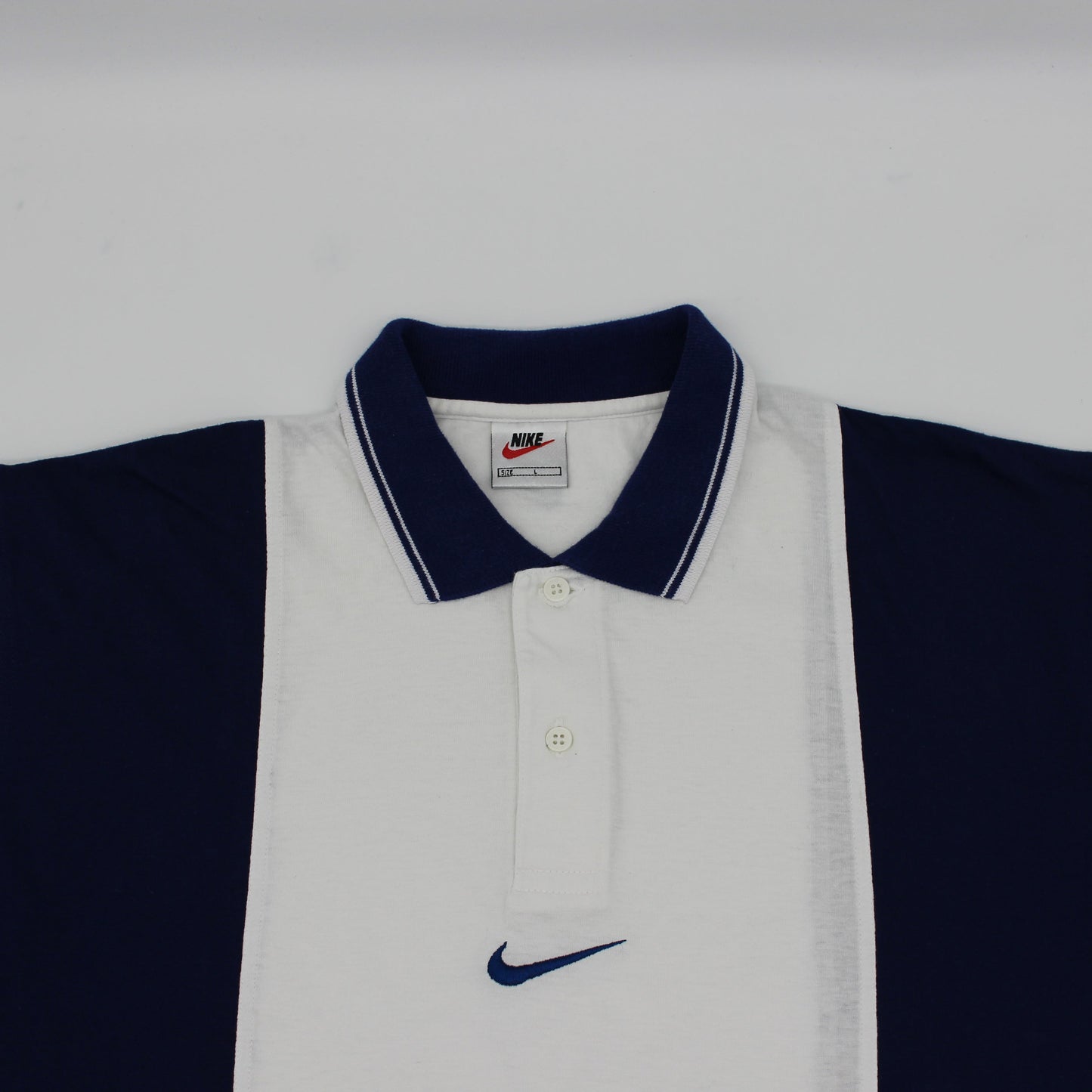 Nike Blue/White Polo-Shirt (L)