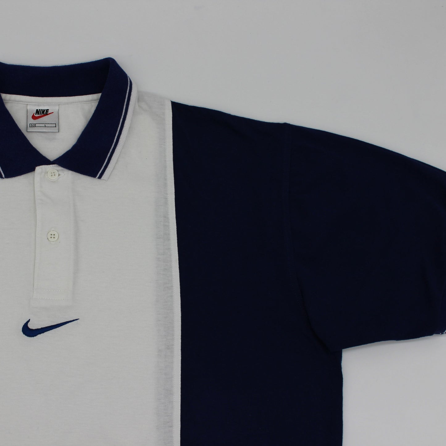 Nike Blue/White Polo-Shirt (L)
