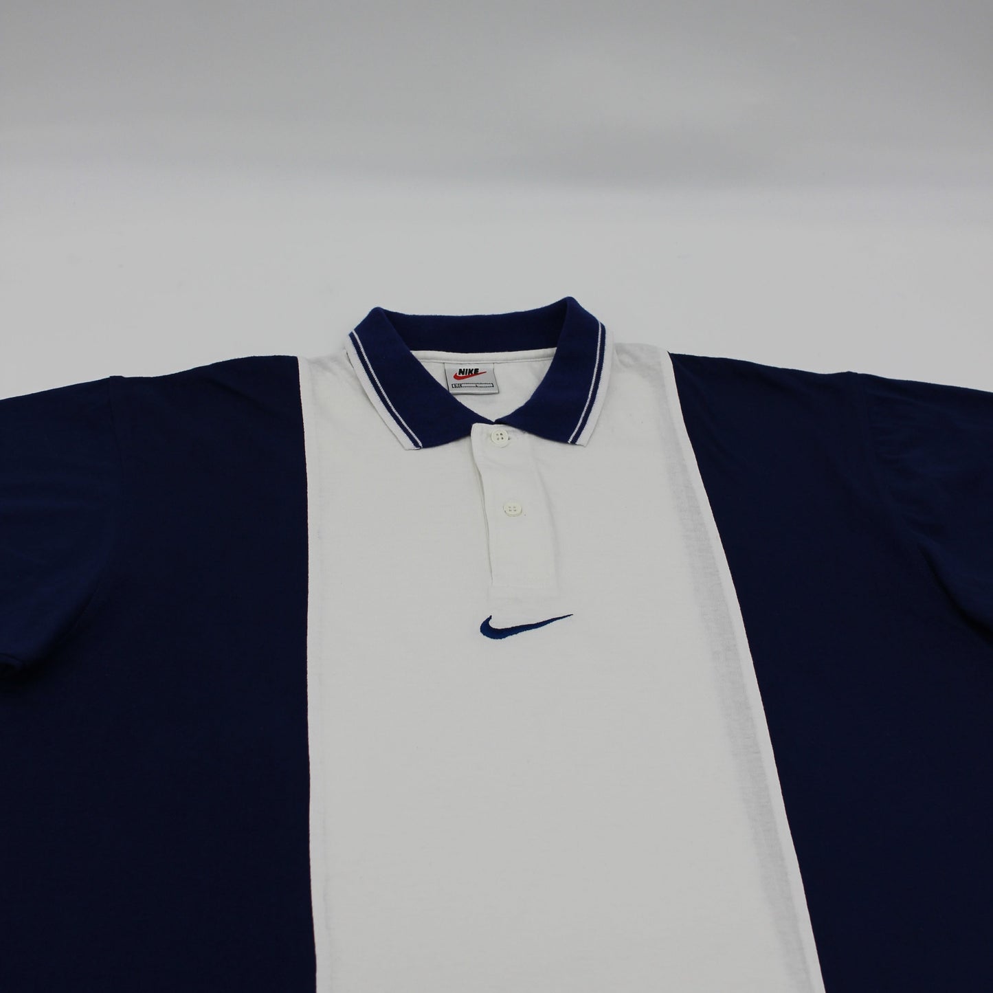 Nike Blue/White Polo-Shirt (L)