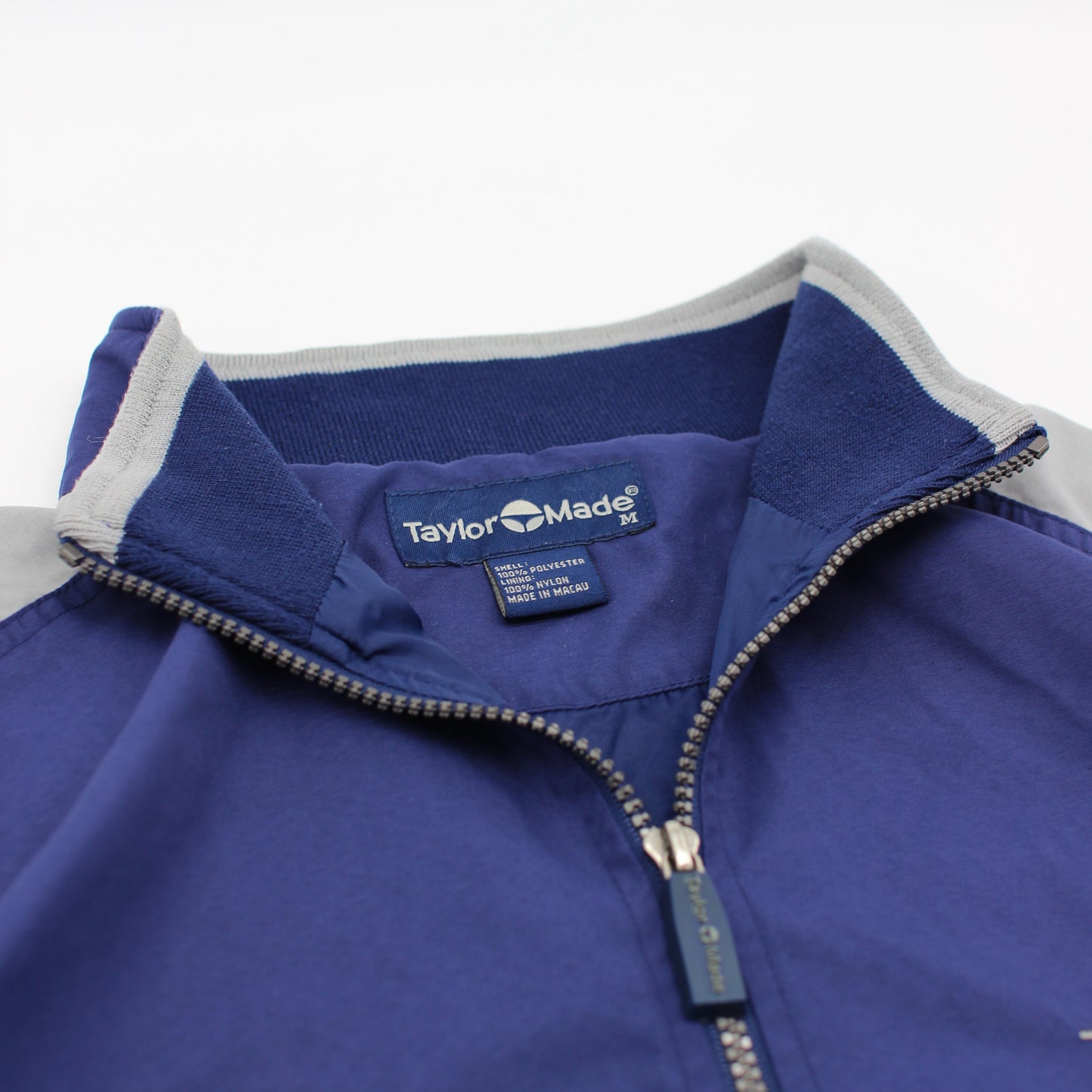 Taylormade Blue/Grey Quarter Zip Windbreaker (M)