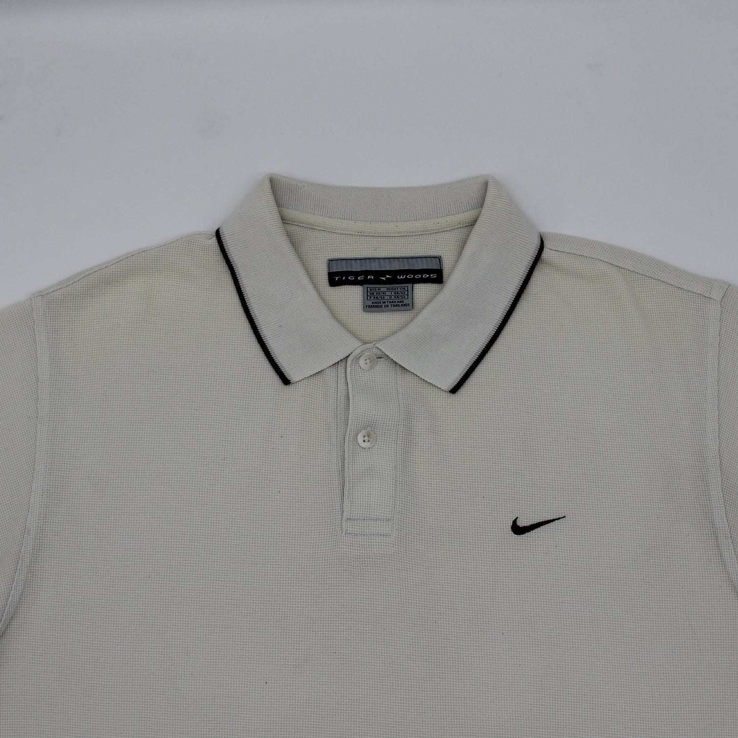 Nike Tiger Woods Yin Yang White/Brown Polo-Shirt (M)
