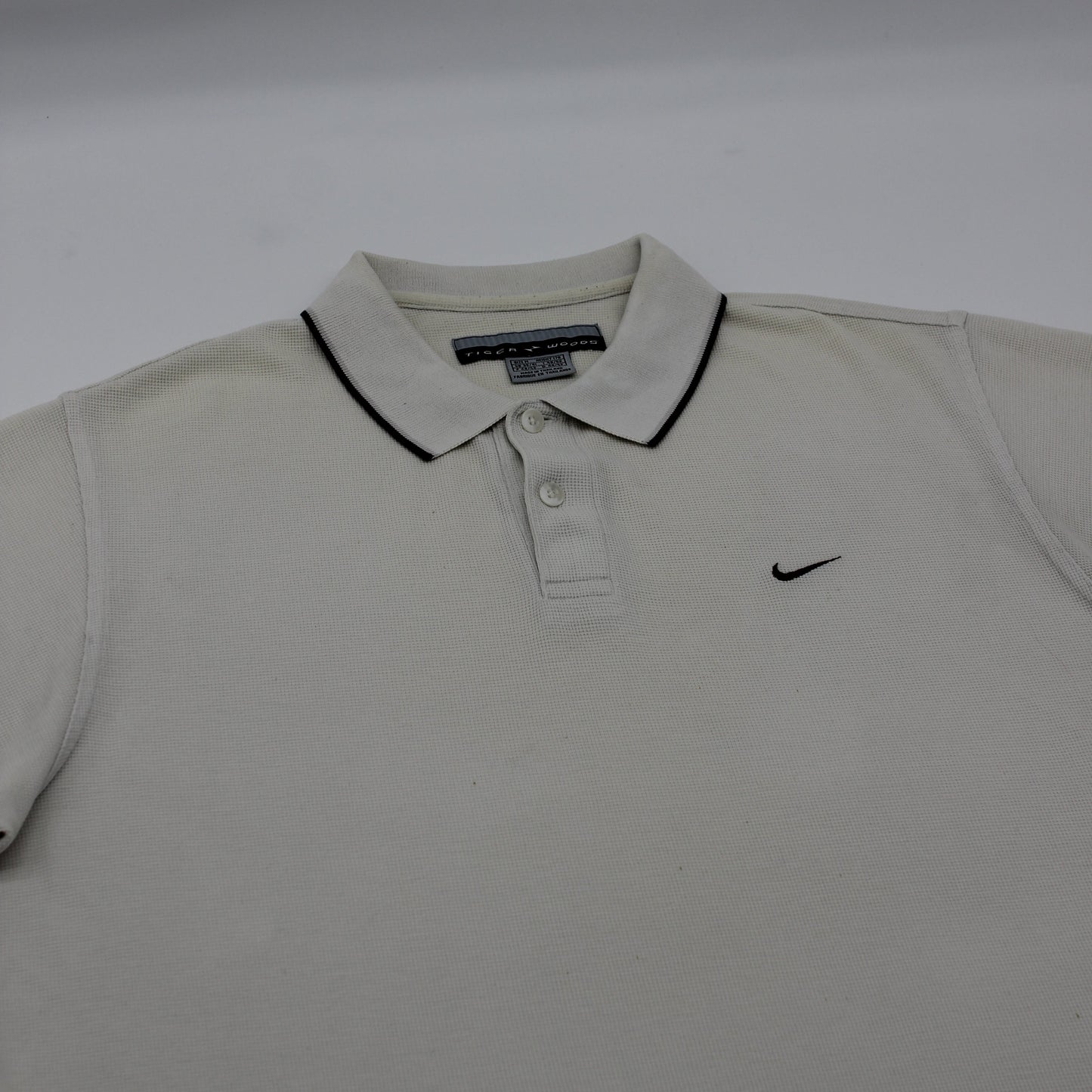Nike Tiger Woods Yin Yang White/Brown Polo-Shirt (M)