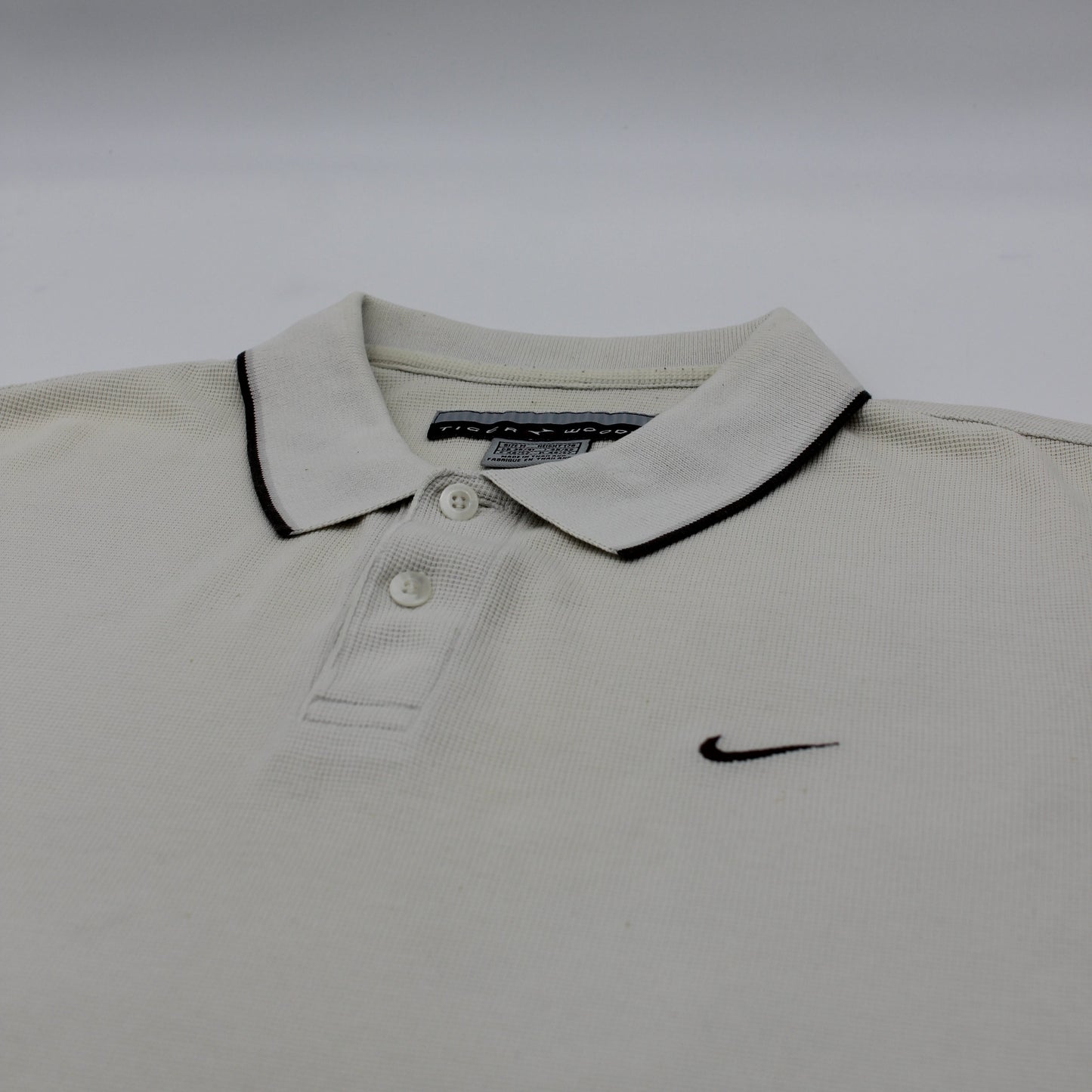Nike Tiger Woods Yin Yang White/Brown Polo-Shirt (M)