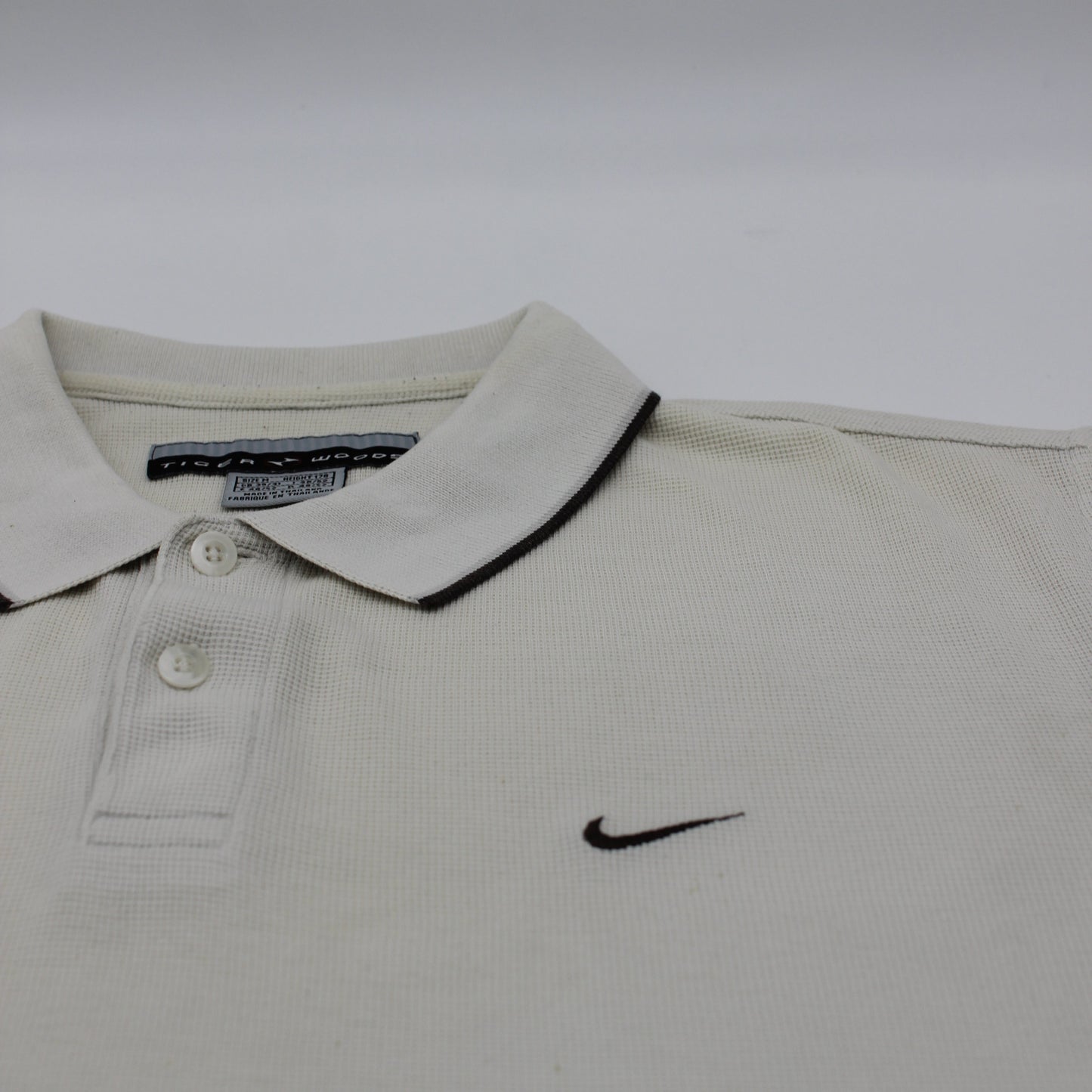 Nike Tiger Woods Yin Yang White/Brown Polo-Shirt (M)