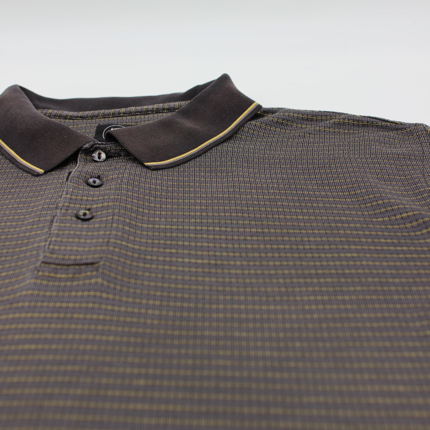 Nike Dark Grey/Yellow Abstract Polo-Shirt (M)