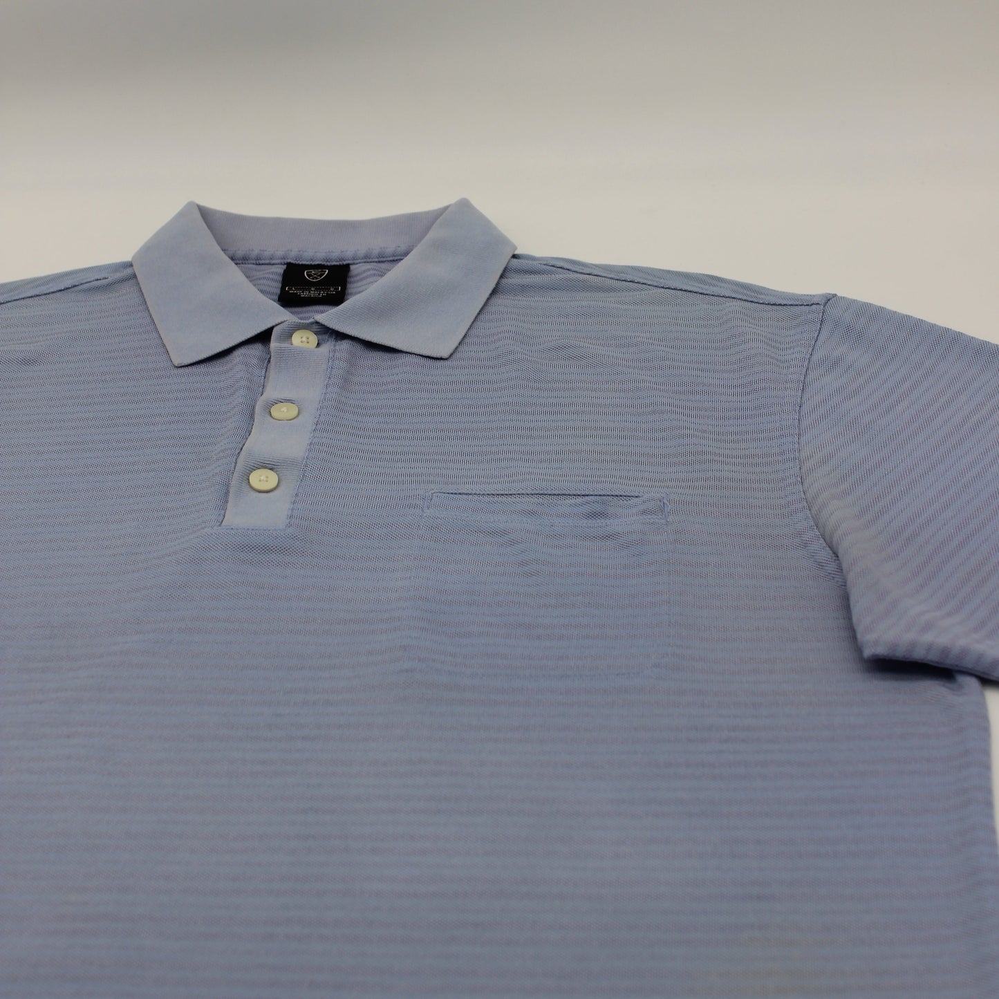 Nike Light Blue Striped Polo-Shirt (L)