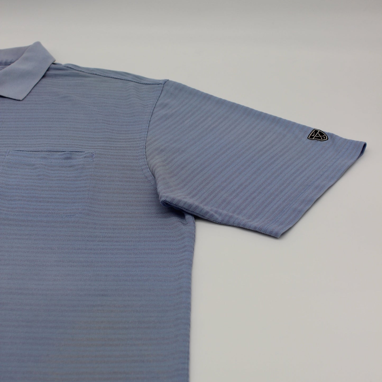 Nike Light Blue Striped Polo-Shirt (L)