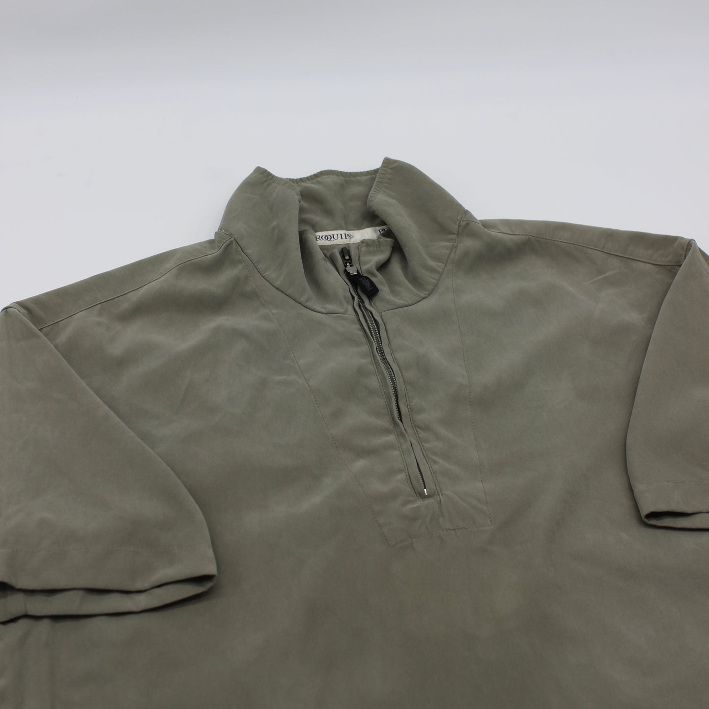 Pro-Quip Khaki Green Short Sleeved Windbreaker (M)